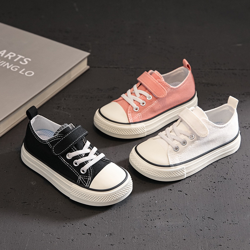 Kids Canvas Shoes Toddler Board Shoes Children Anti Slip Sneakers Kidszworld Boys Girls School Canvas Cloth Shoes Sizes 20 - 37 US5C-US5Y K1187