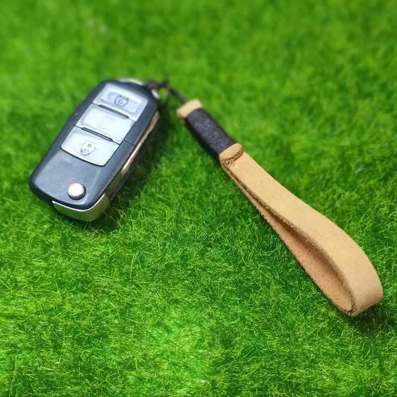 Genuine Leather Keychains first layer Cowhide Weave Lanyard Keyring Men Women Car Key Holder Auto Keyring Accessories Gifts W251021
