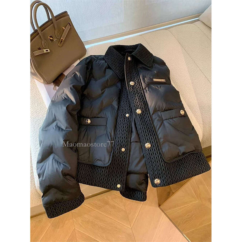 Women Cotton Padded Coats Autumn Winter Lightweight Fashion Turn-Down Collar Quilted Jacket Outerwear Female Warm Overcoats womens coat