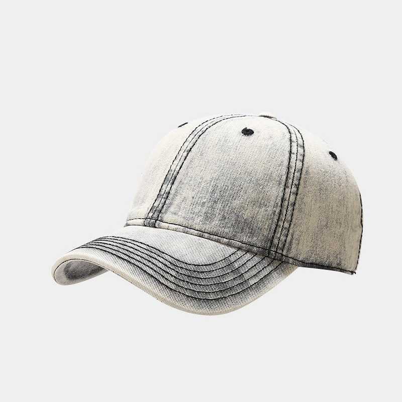 Cowboy Hat Men Personality Street Wash Solid Color Baseball Cap Women Sports Sunshade Cap H251020