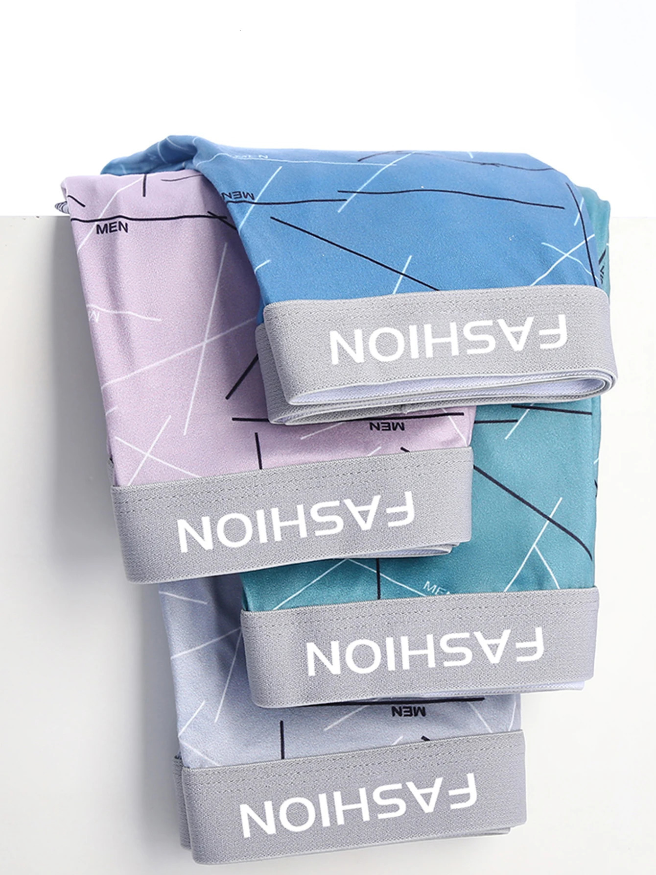 4 Pieces of Mens Underwear Comfortable Soft Fashionable Trendy Individual Mens Boxer Briefs Line Athleisure Pants 251021