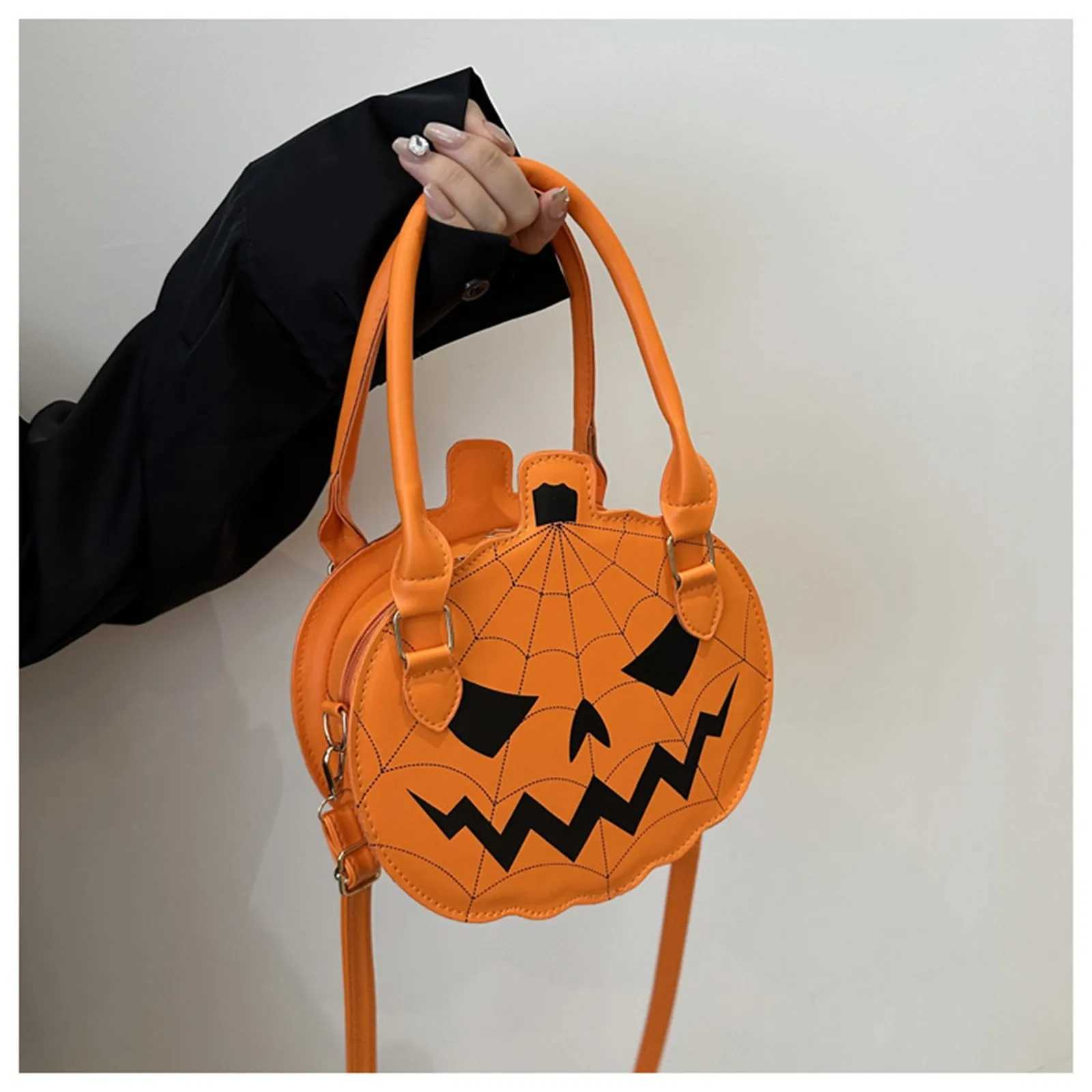 Halloween Fun Pumpkin Bag 2025 New Fashionable Personalized Creative Trendy Single Shoulder Womens Bag Cartoon Crossbody BagXJ251021