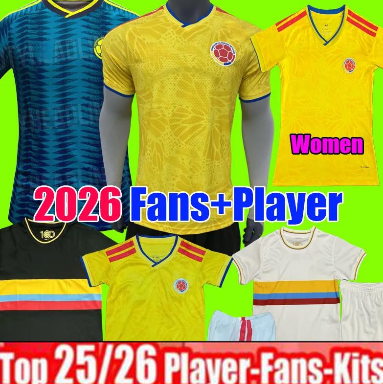 Colombia 2026 World Cup Centenary soccer jersey 100-years anniversary 25 26 27 james LUIS DIAZ L.DIAZ J.LERMA Copa America Home away men kids