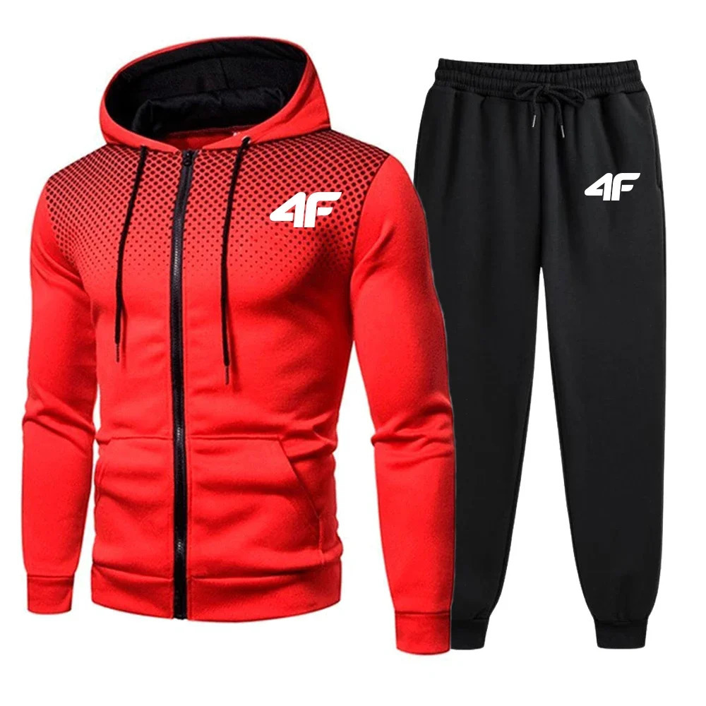 Mens Tracksuit Hooded Casual Single Piece Zipper Sweatshirt And Daily Single Sweatpants Comfort Outdoor Jogging Sports 251021