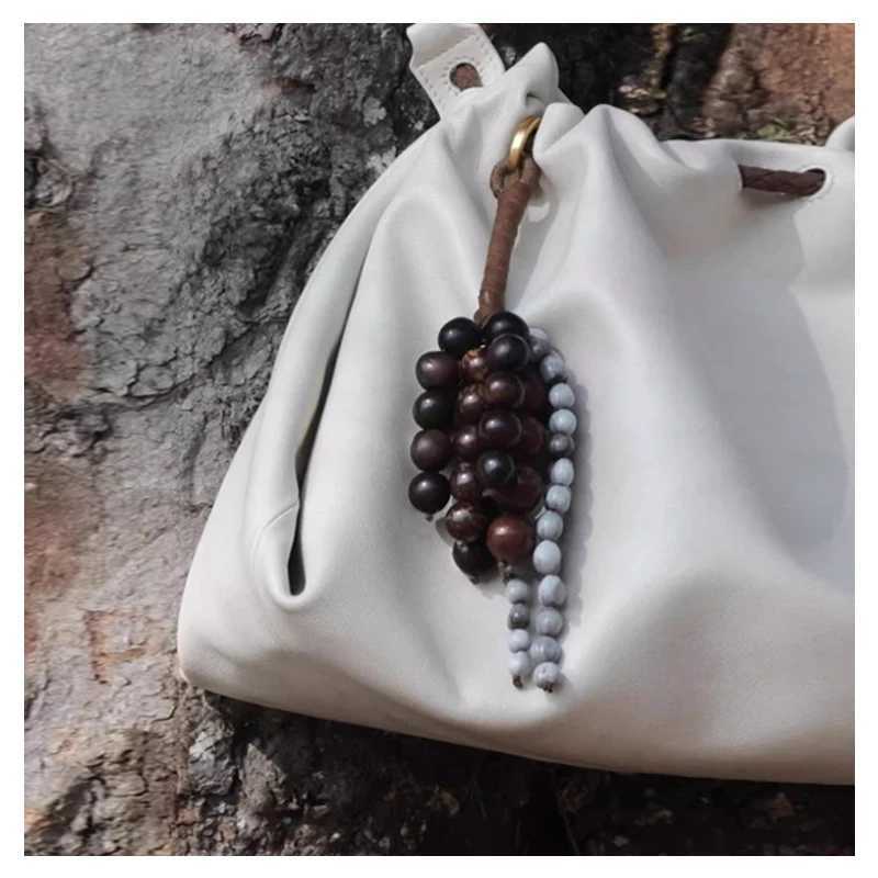 2025 Womens Popular Knitted Rope Keychain Leather Rope Bags Pendant Wallet Key Backpack Keyring Gift Bag Accessories J251121