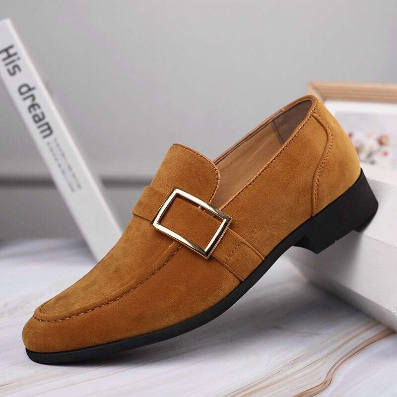 Mens Dress Formal Men Leather Shoes Suede Men Wedding Man Designer Work Social Business Loafers