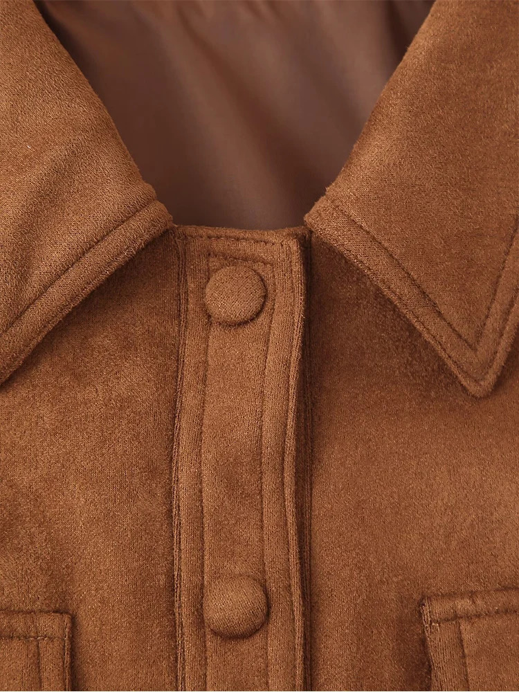 Autumn and Winter American Retro Casual Versatile Fashion HighEnd Style Western Slim Brown Jacket for Women 251021