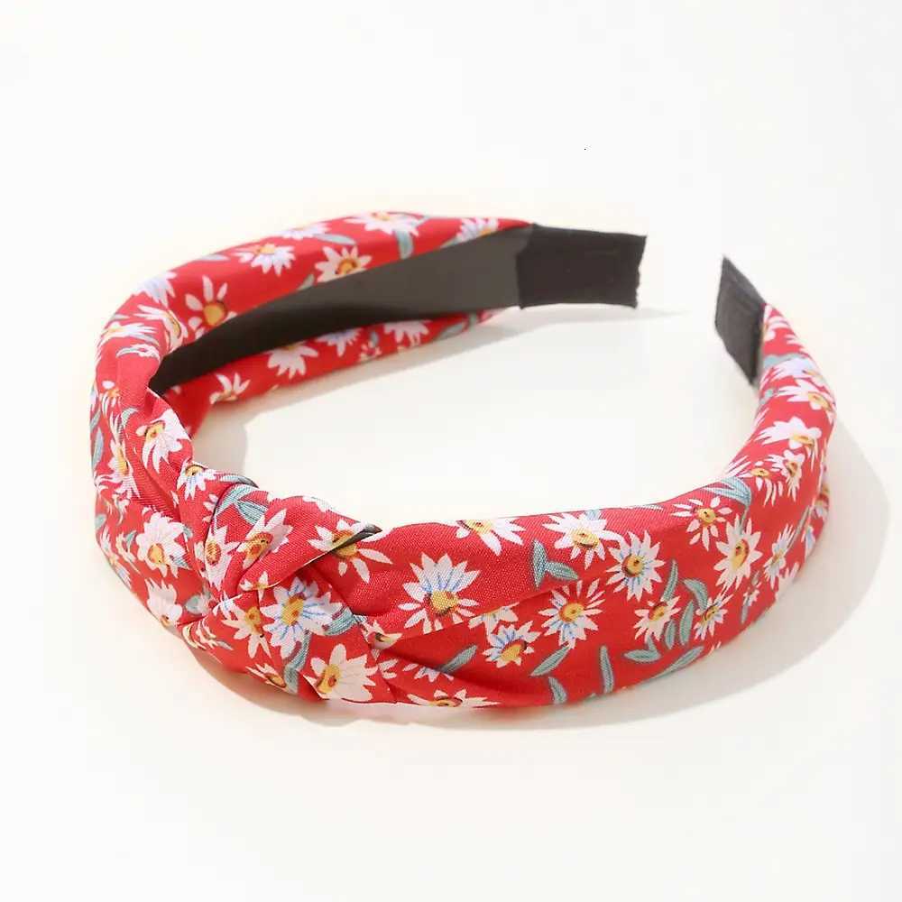 5pcs Europe And The United States Flowers With Simple Adult Hair Bands Fashion Broken Flowers Small Daisy Knot Hair BandsW254021