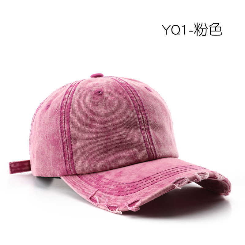 Womens Autumn Winter Washed Solid Color Baseball Cap Outdoor Mens Travel Sun Protection Sunshade Warm Duck H251020