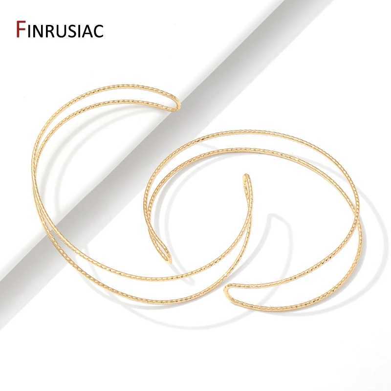 New Fashion 14K Gold Plated Brass Adjustable BangleOpen Cuff Bangles For Women Girls Fashion Jewelry Accessories J251021