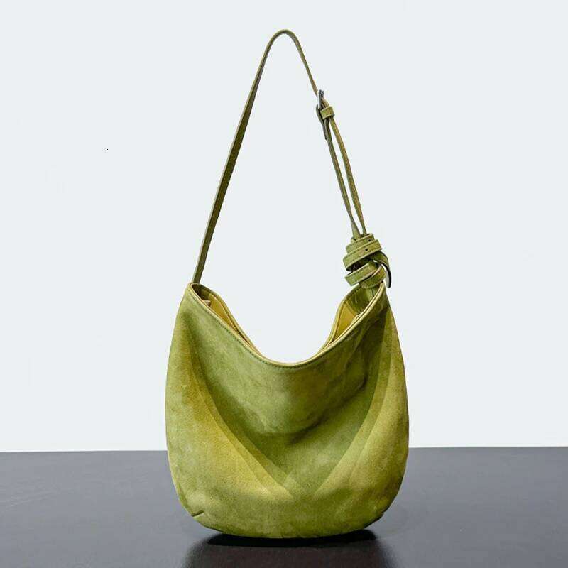 Matte Cowhide Underarm Autumn Winter New Design Simple Genuine Leather Women's Vintage Y2k Fashion Portable Shoulder Bag Suotong1021