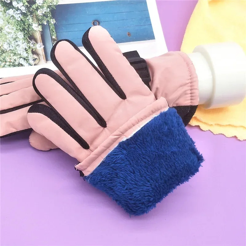Kids Gloves Waterproof Outdoor Full Finger Thermal Gloves Children Winter Snow Mittens for 313 Years Old Boy Girl 251021