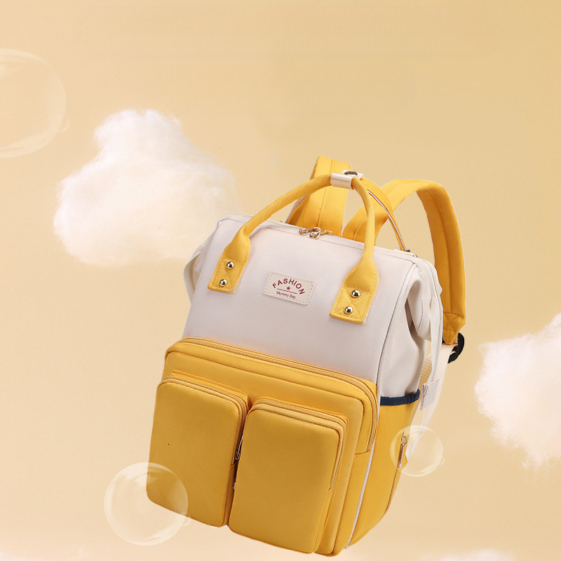 Mommy bag new designer fashionable maternity bag multifunctional diaper bag Mommy bag cross-border changing pad insulation bag backpack