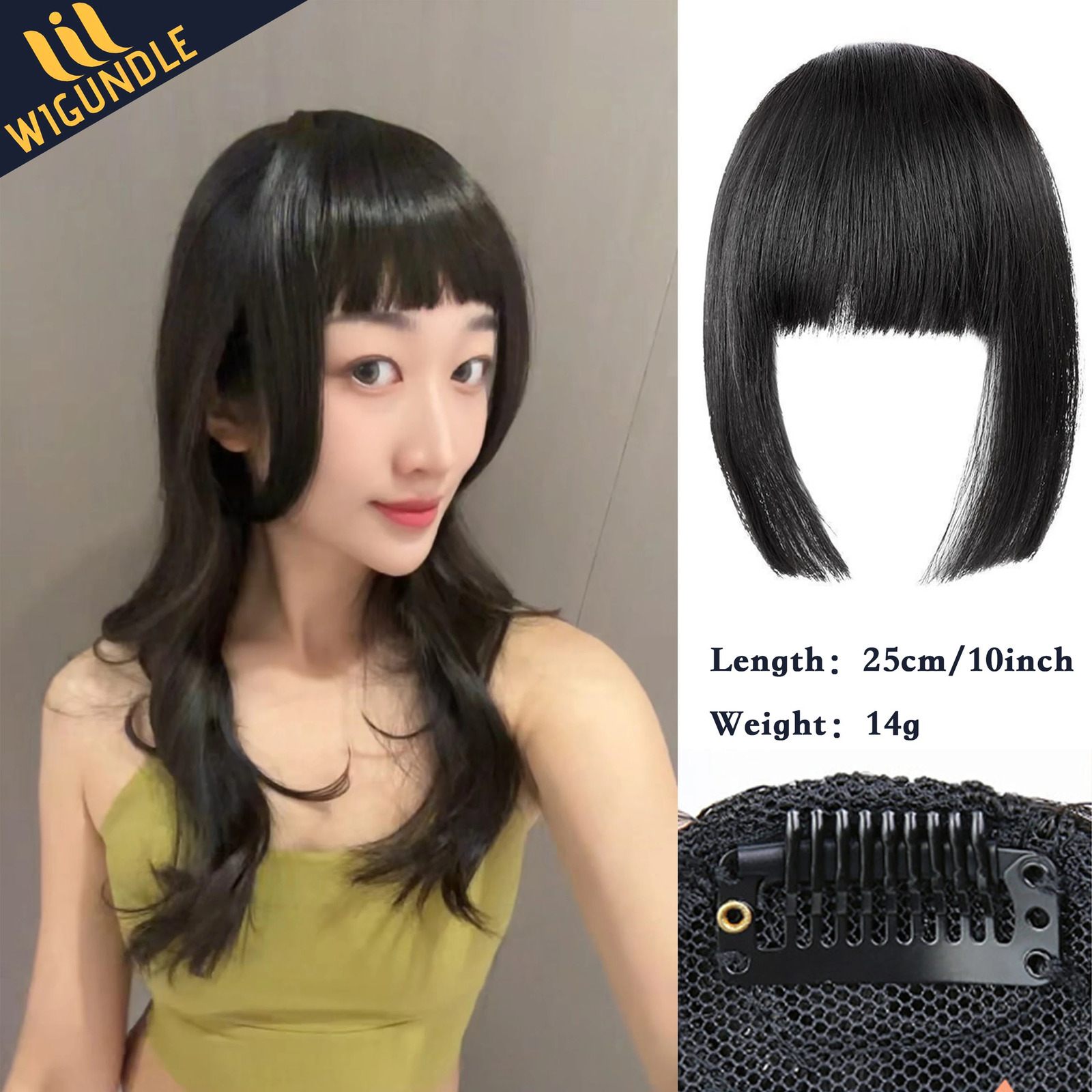 Fake Air Bangs Hair Styling Tools Hair ClipIn Extension Synthetic Hair Fake Fringe Natural False Hairpiece Women Clip In Bangs 251014