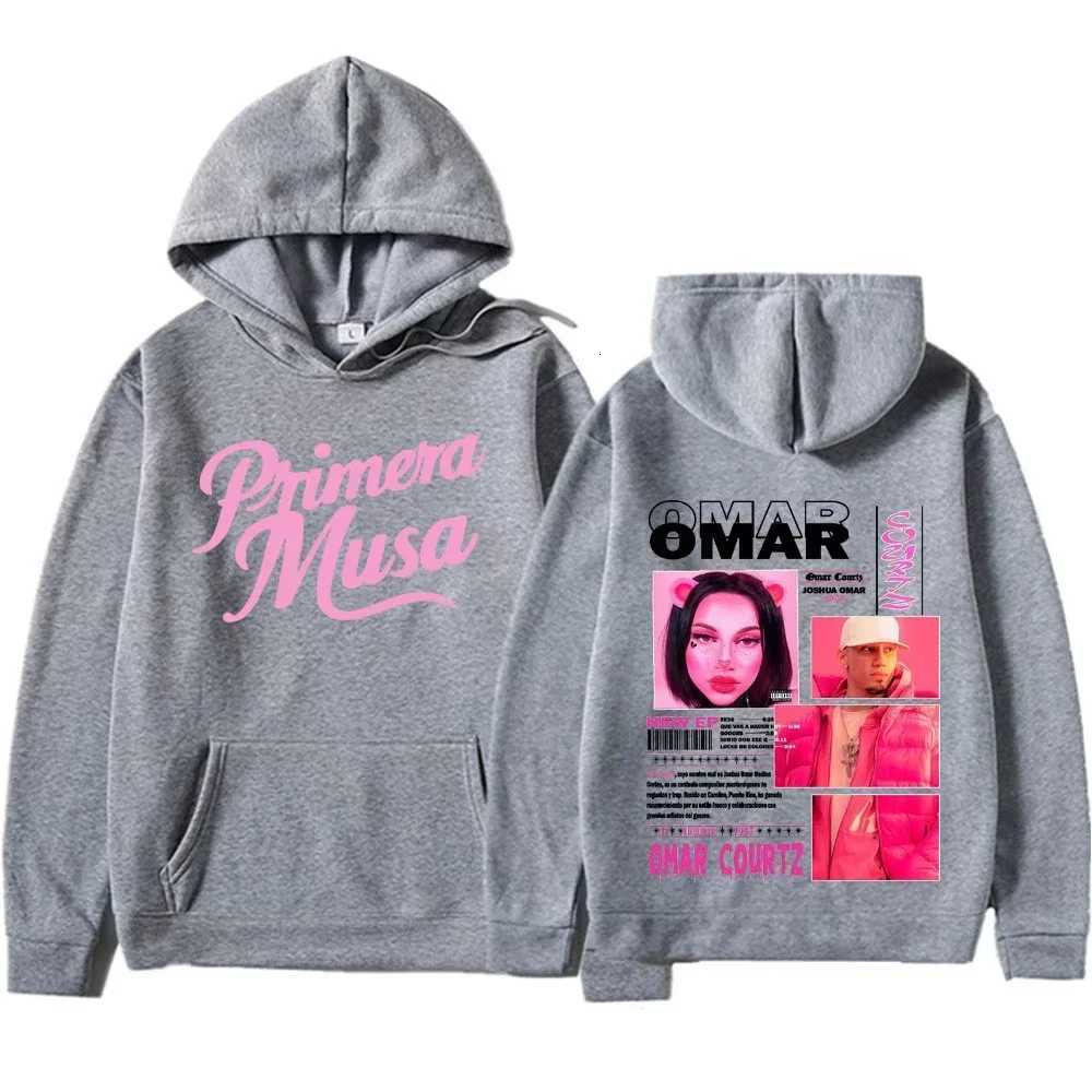 2025 Rapper Omar Courtz Primera Musa Music Album Harajuku Pullovers Mens Womens Hip Hop High Quality Hoodie Unisex Casual W251021
