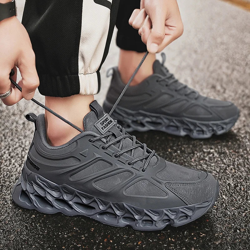 YRZL Men Sports Shoes Breathable Mesh Comfortable Lightweight Outdoor Walking Shoes Non Slip Athletic Shoes For Men 251017