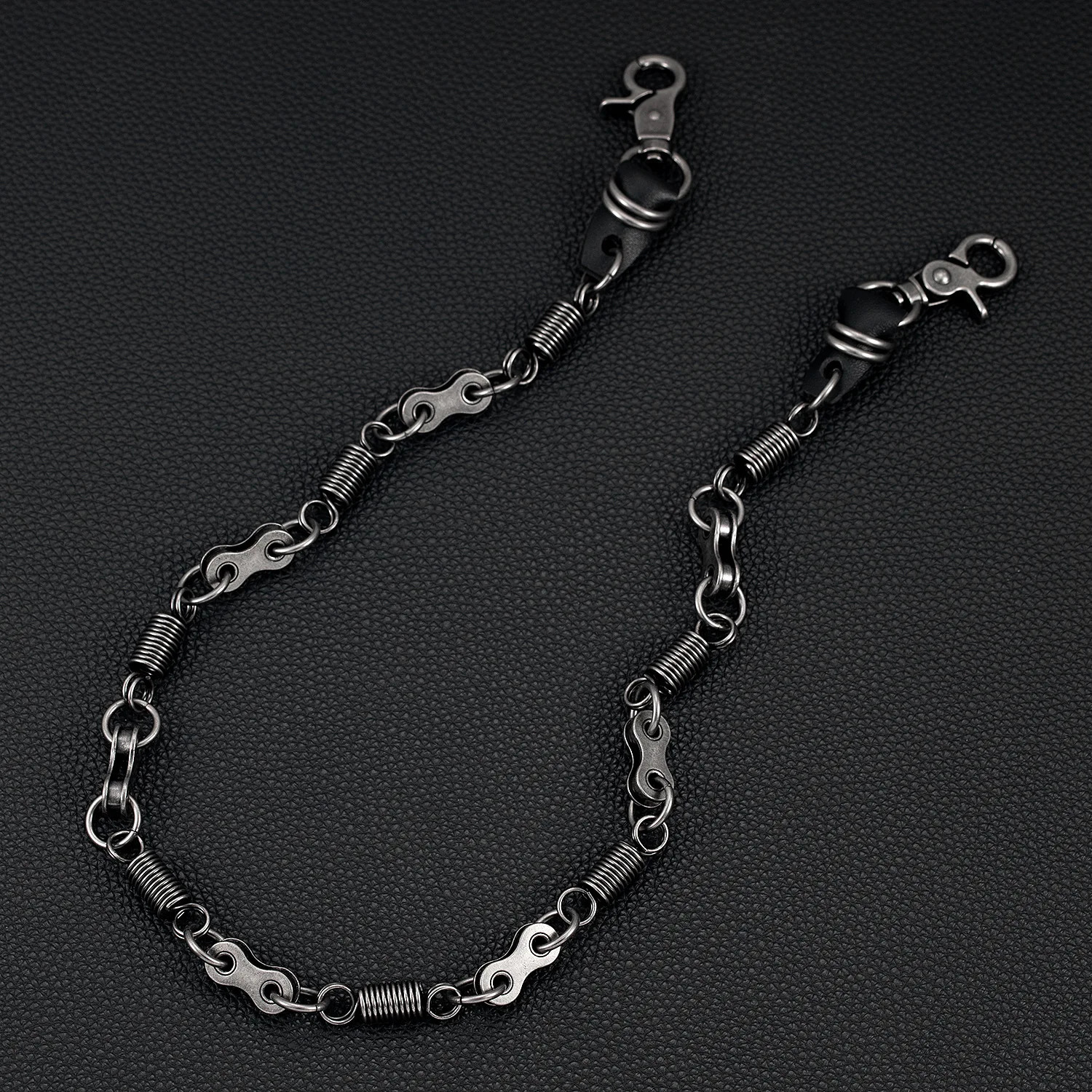 Punk dice motorcycle style Pants chain Bicycle chain spring skeleton waist chain decoration 251021