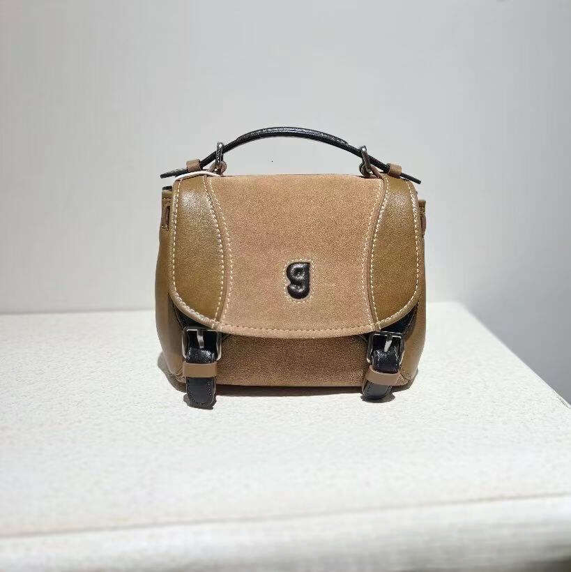 GIGI Guliang Jiji New Single Baseball Messenger Small Suede Handbag Double Shoulder Women S Crossbody Bag High Quality