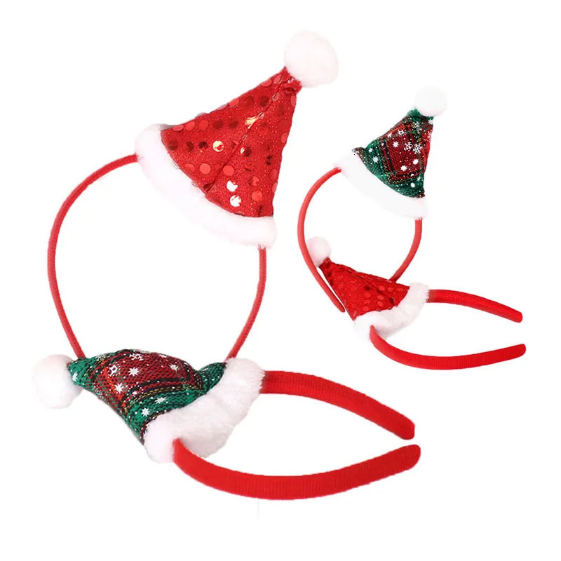 Cute Christmas Headband Headpiece Christmas Accessories Serves Head Santa Headband Children Hairband Xmas Party Decor Props 251021