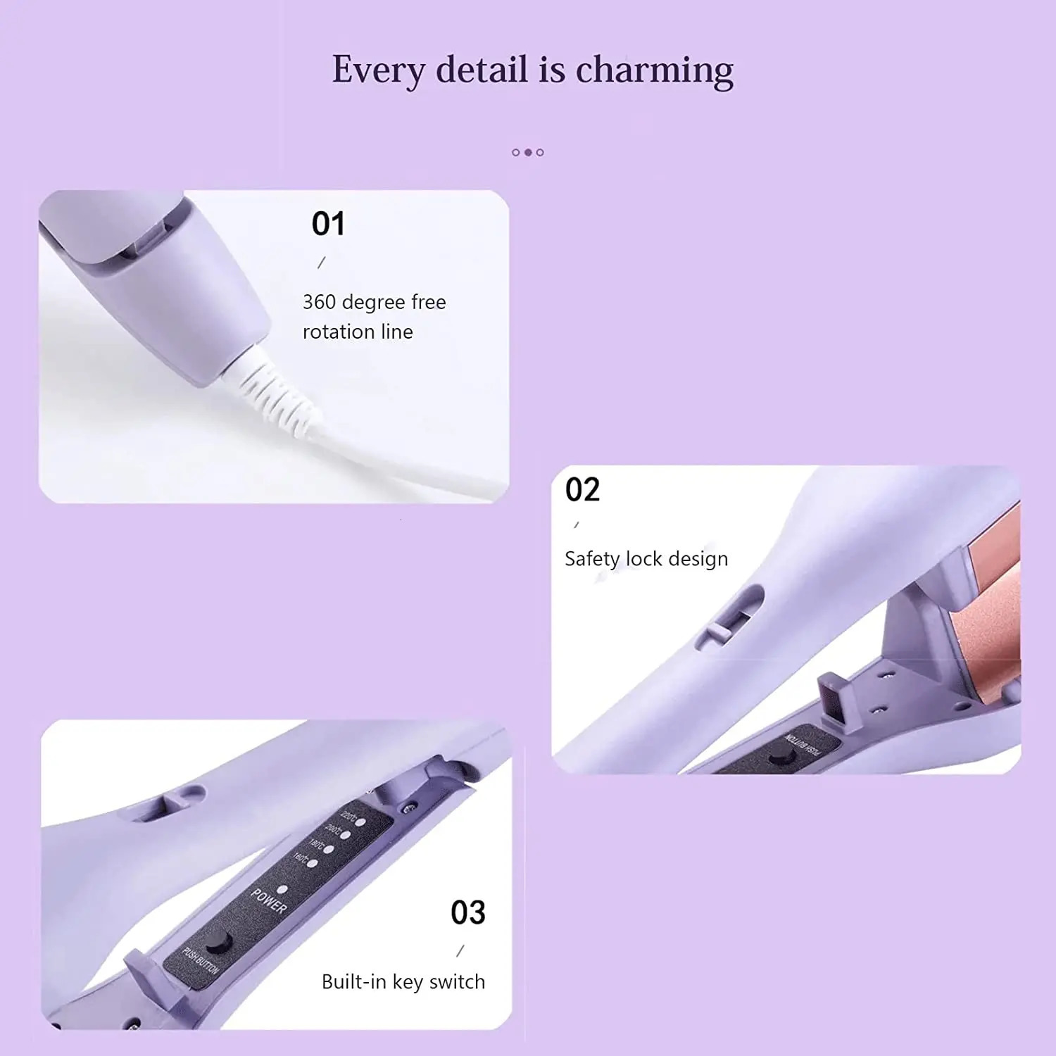 Deap Wave Hair Curler 32mm V Shape Crimping Iron Curly Hair Curling Iron Fast Heating Waver Styling Tool for All Types of Hair 251018
