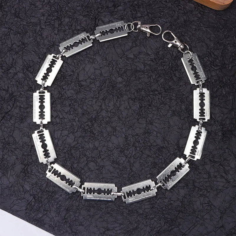 Personalized Neutral Belt Punk Cool Style Metal Blade Pant Chain Street Trend Mens and Womens Waist Chain 251021