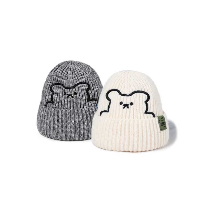 Childrens Pure Cotton Wool Knit Hat Unisex Warm Autumn Winter Comfortable Versatile Boys Girls Pullover Hat For Kids 212 Year J251021