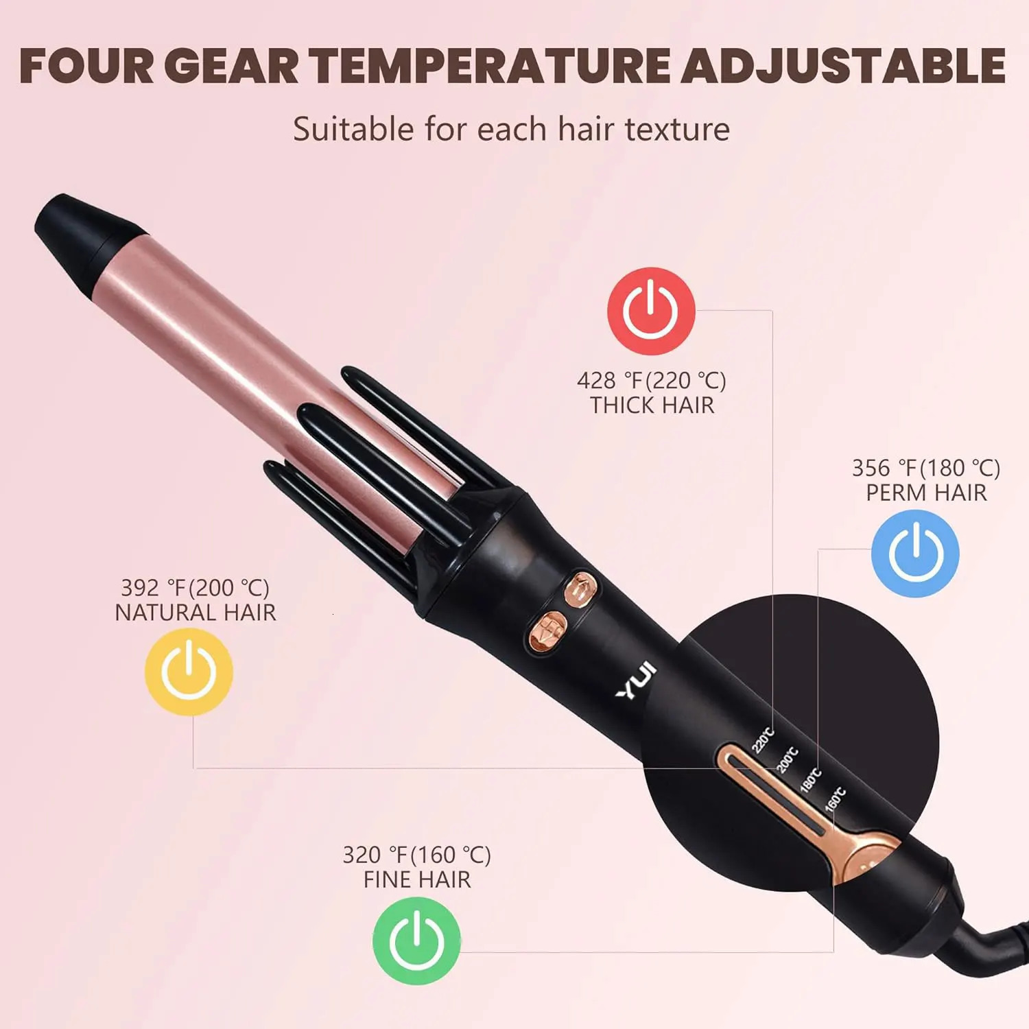Auto Rotating Ceramic Hair Curler Automatic Curling Iron Styling Tool Hair Iron Curling Wand Air Spin and Curl Curler Hair Waver 251018