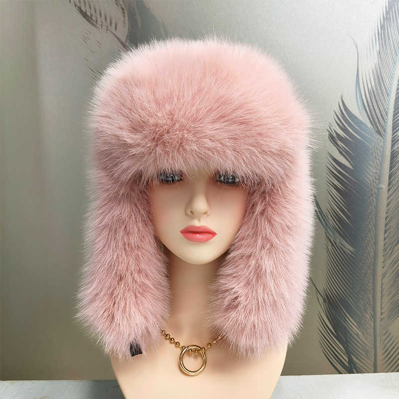 New Feng Hat Thickened Warm Plush Hat Winter Fleece Cotton Hat Outdoor Travel Cold Protection Ear Protection Feng Hat H251020