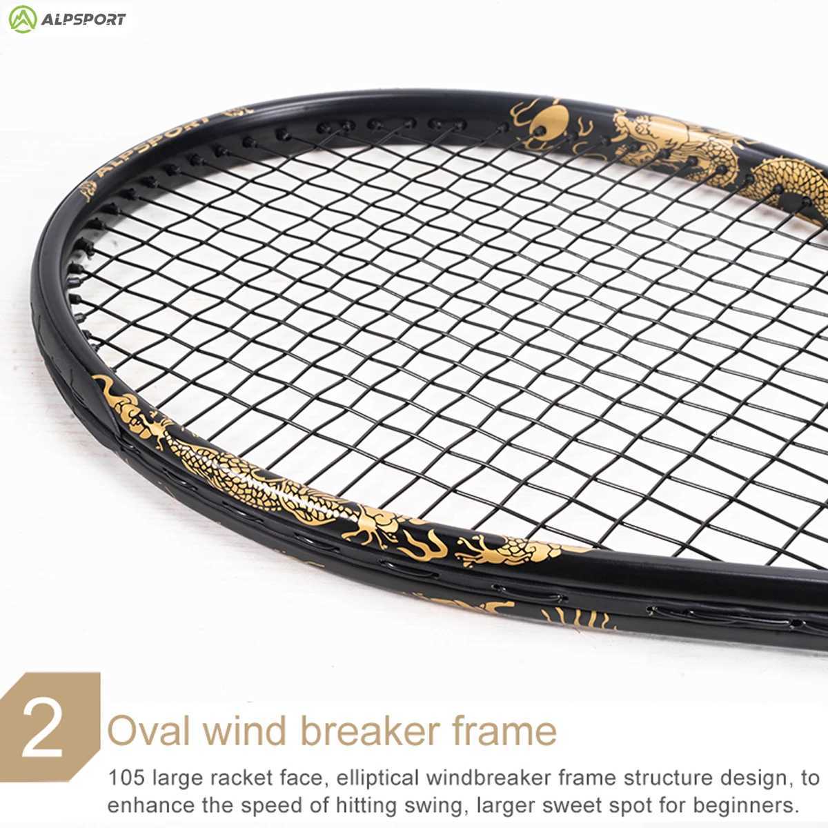 ALPSPORT JL T800 Carbon Fiber Tennis Racket 8K Professional Training Racket with Bag Adjustable Strap Men Women W251021