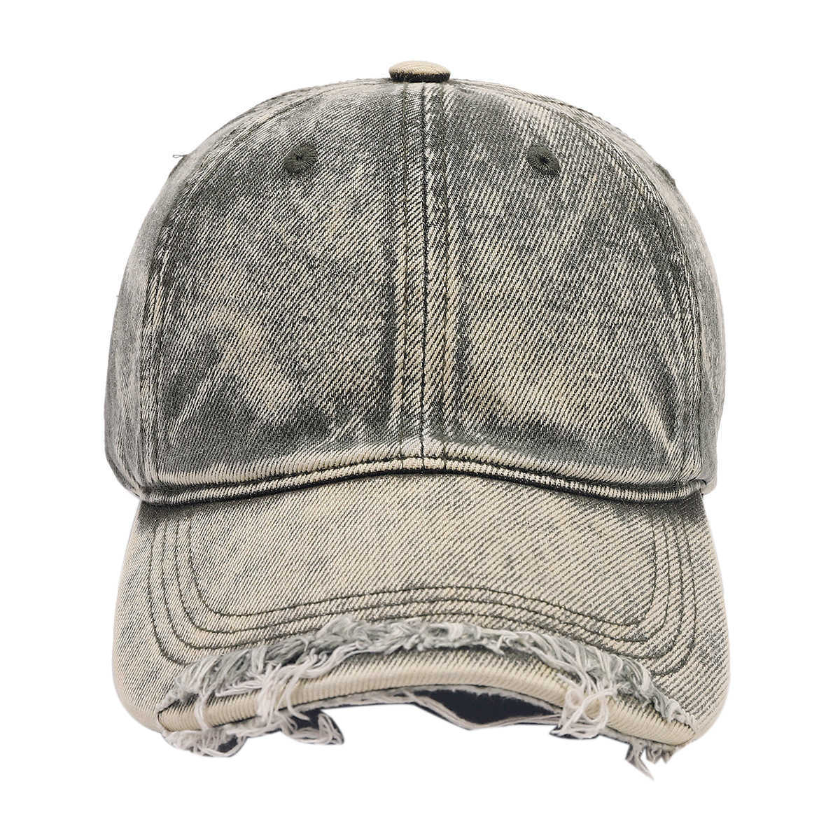 Style Trendy Brand Fashion Distressed Soft Top Baseball Cap Slimming Female Artistic Washed Baseball Cap Men H251020