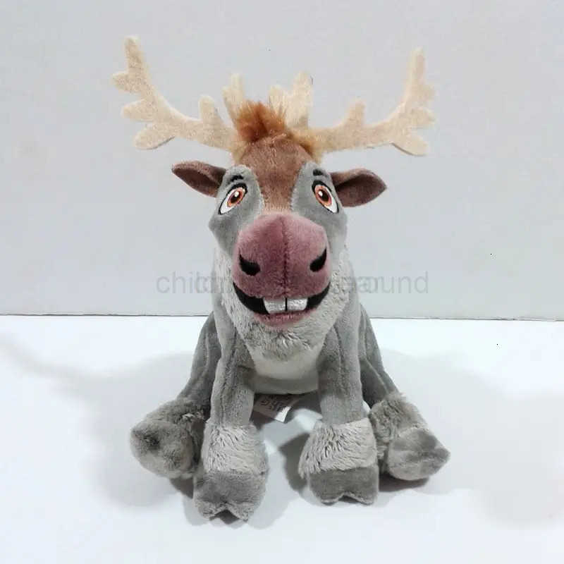 Disney Sitting 18cm Frozen Sven Stuffed Plush Toy Kawaii Reindeer Sven Soft Kids Dolls Gifts for Children H251021