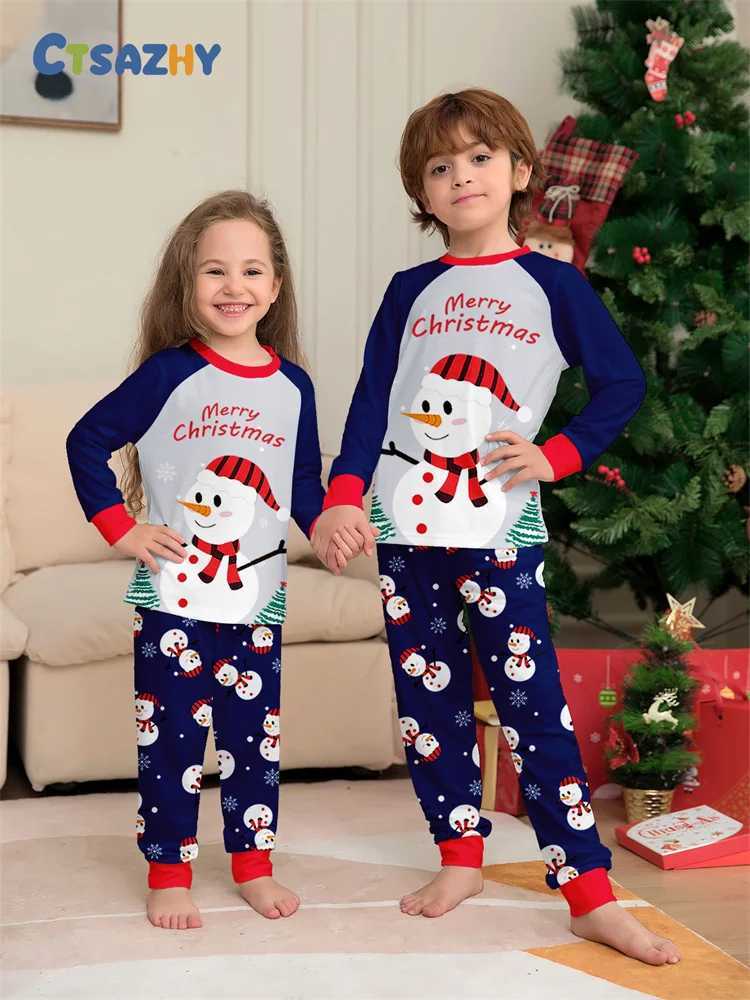 Christmas Family Matching Outfits Mom Dad Kids 2 Pieces Pajamas Set Baby Casual Loose Sleepwear Xmas Family Look Pyjamas L251021LUMH
