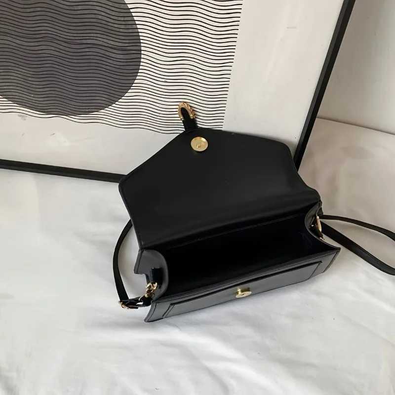 Fashionable Minimalist Crossbody Bag with Top Handle and Flap for Women Solid Color Square Purse with Simple DesignXJ251021