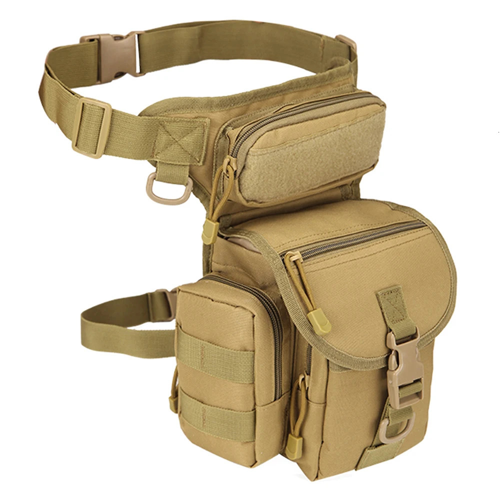 Men Waist Fanny Pack Leg Bag Military Tactical Motorcycle Rider Camera Sports Travel Nylon Male Bum Hip Belt Thigh Fanny Bags 251021