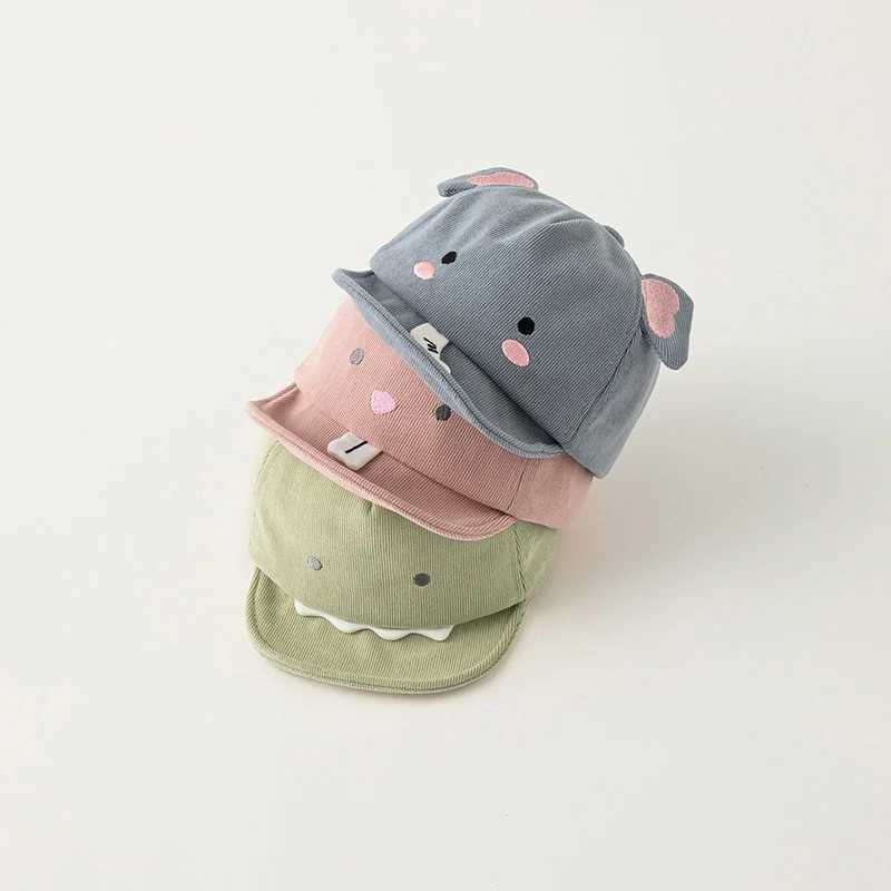 Cute Animal Baby Baseball Hat Cartoon Dinosaur Rabbit Infant Peaked Cap Solid Color Kawaii Soft Brim Kids Sun Hats J251021