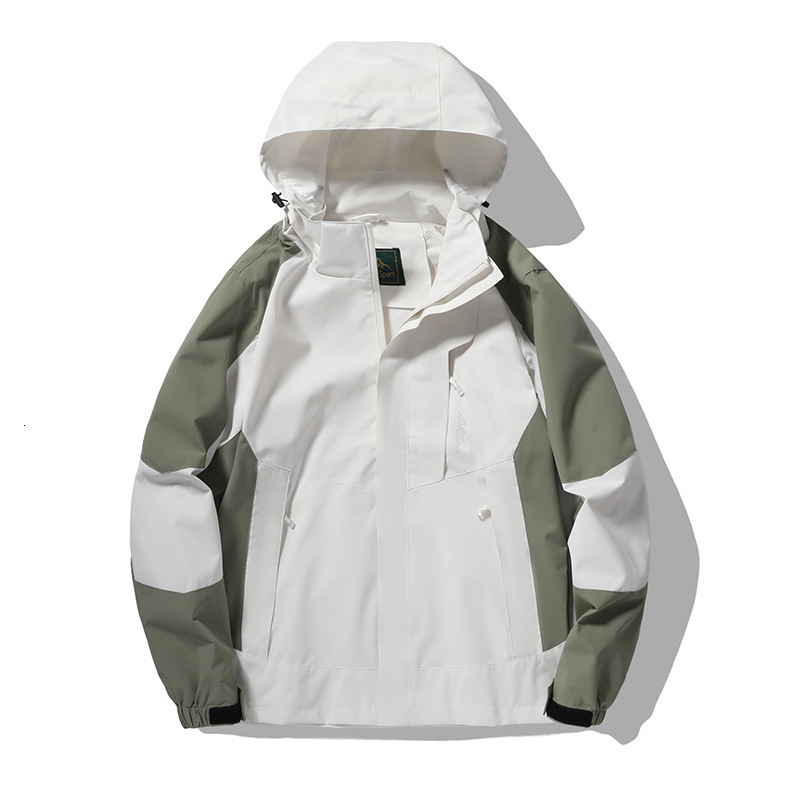 Couple Style Patchwork Single Designer Hoodie Jacket Tracksuit Men Polo Veste Coat Layer Jacket Windproof Waterproof Hooded Jacket For Men And Women S