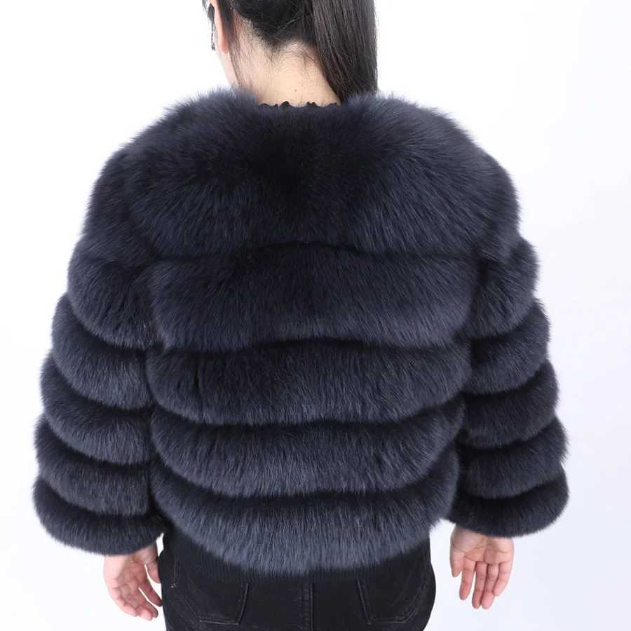 2025 MAOMAOKONG Natural Real Fox Fur Coat Womens Jackets Winter Furry Vest Luxury Beige Khaki Short Leather Female Clothing1 Y251105