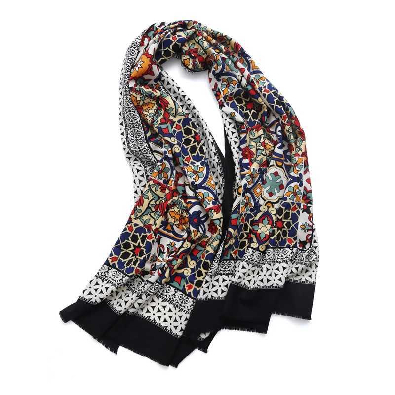 Wool Winter Scarf Women Print Poncho ShAWl Scarves Women 2025 Luxury Brand Scarfs for Ladies ShAWls and WrAPs W251021