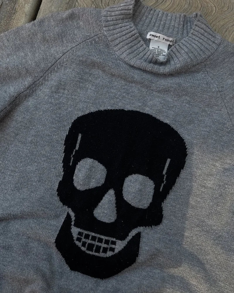 Y2k European and American punk street style knitted sweater men and women spring fashion sweater Harajuku oversized pullover 251020