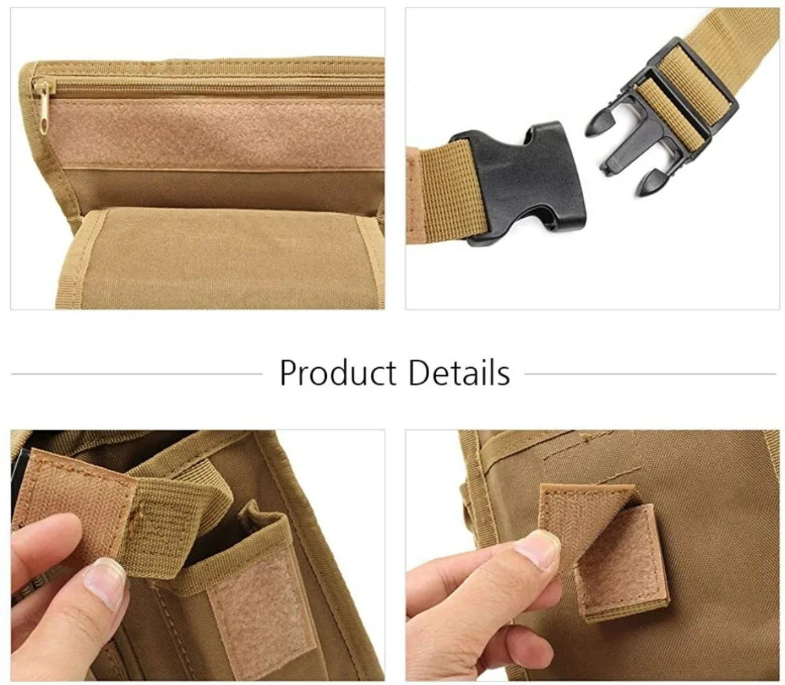 Tactical Military Men Drop Leg Bag Thigh Fanny Pack Utility Waist Belt Pouch Bag Waterproof Outdoor Sports Ride Leg Bag 251021