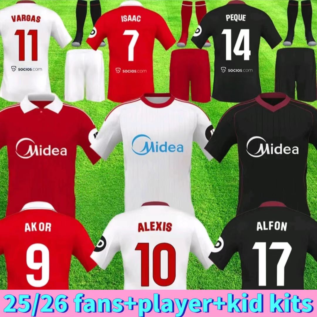 Sevilla 2025 2026 soccer jersey SERGIO RAMOS SOW FC 25 26 football shirts Men kits Kids Equipment Camiseta Futbol sevilla