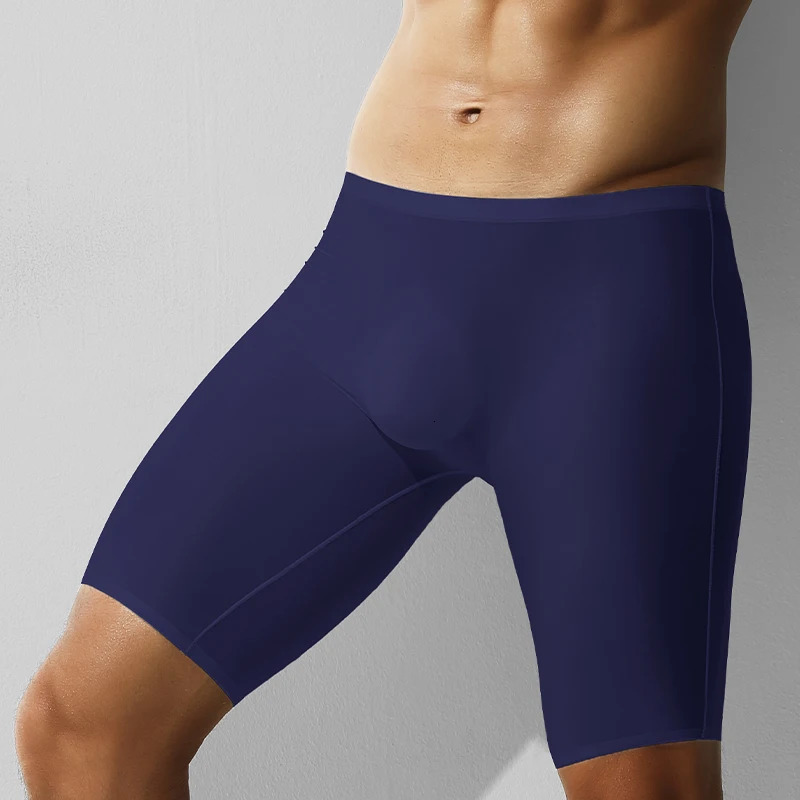3Pack of Mens Ice Silk Underwear Sports Mens Summer Thin Boxer Briefs Extended AntiWear Legs Traceless Running QuickDryi 251021
