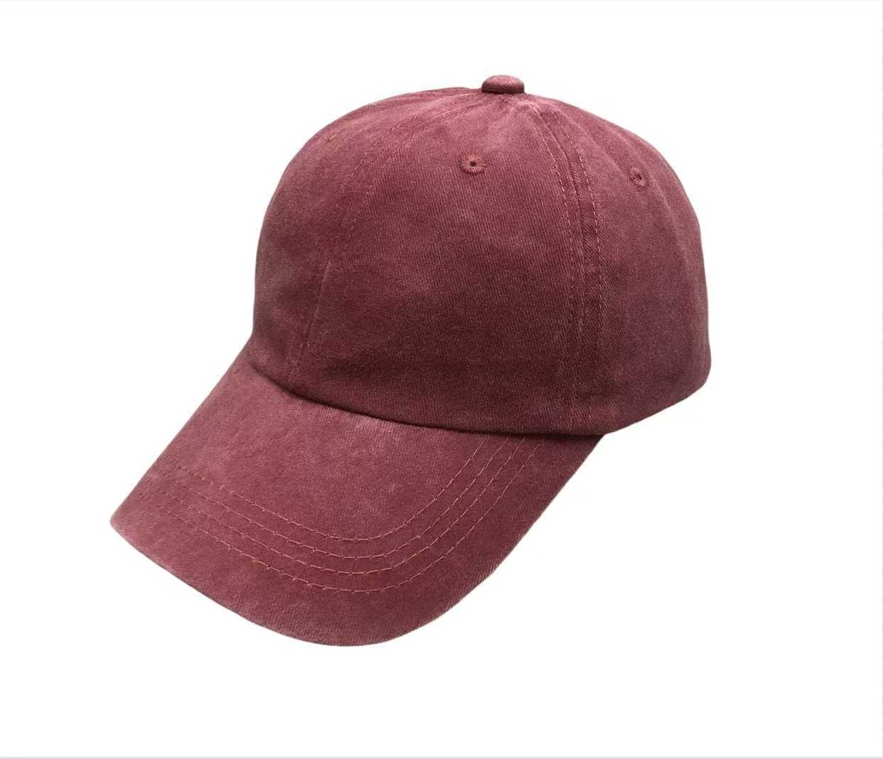 Plain Washed Baseball Cap for Men and Women Outdoor Sun Hat Embroidery Printing Diy Trendy Hat H251020