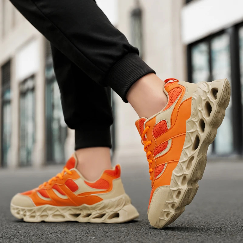 YRZL Mens Casual Breathable Mesh Running Sneakers Men Lightweight Comfortable Walking Shoes Non Slip Fashion Sport Shoes Outdoor 251017