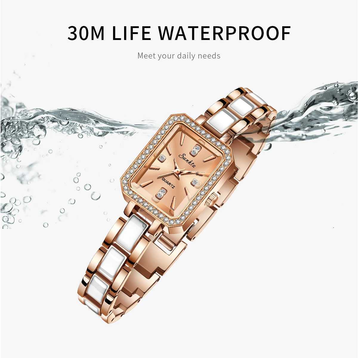 LIGE New Hot Brand Stainl Steel Str Women Luxury Gift Quartz Wrist Student Fashion Simple Square Quartz esXJ251021