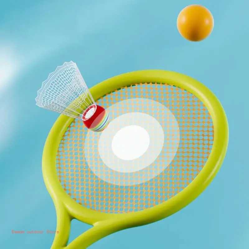 Tennis Racquet Toy with Shuttlecocks for Children Outdoor Indoor Activities W251021