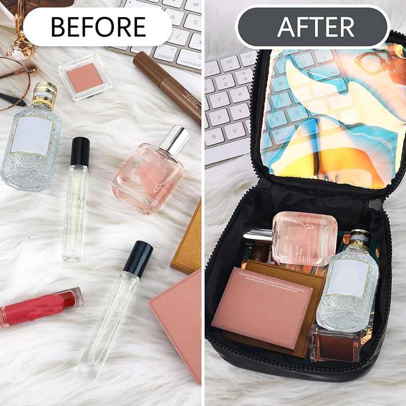 Multifunctional Cosmetic Bag Clear Makeup Storage Bags With Zipper Portable Travel Cosmetic Bags For Women Transparent ToiletryW251021