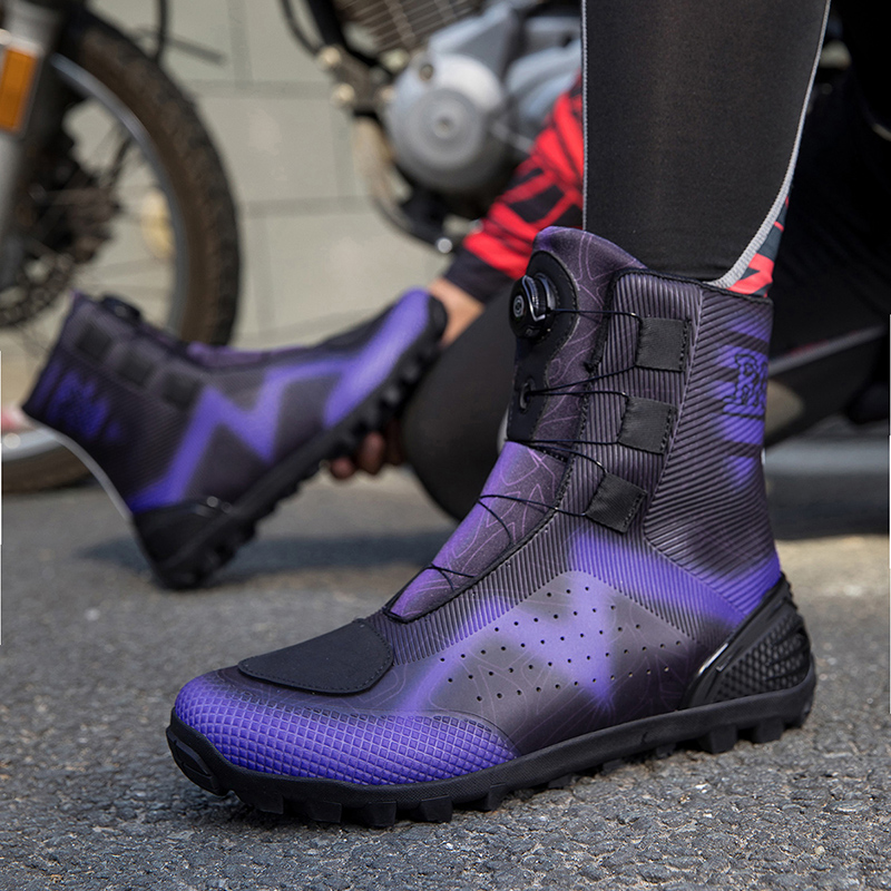 Four Seasons Motorcycle Boots - Offroad Racing Short Boots, Riding Shoes, Essential Motorcycle Travel Equipment for Men & Women