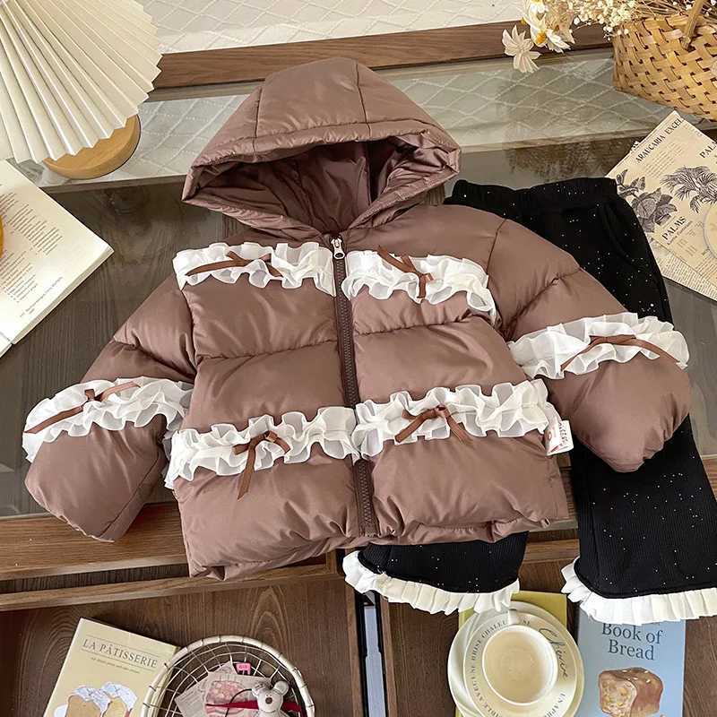 Toddler Girl Winter Clothes 2025 Lace Russia Thick Warm Children 18Y Girls Down Jacket 90 White Duck Kids Girls Outerwear CoatT251021