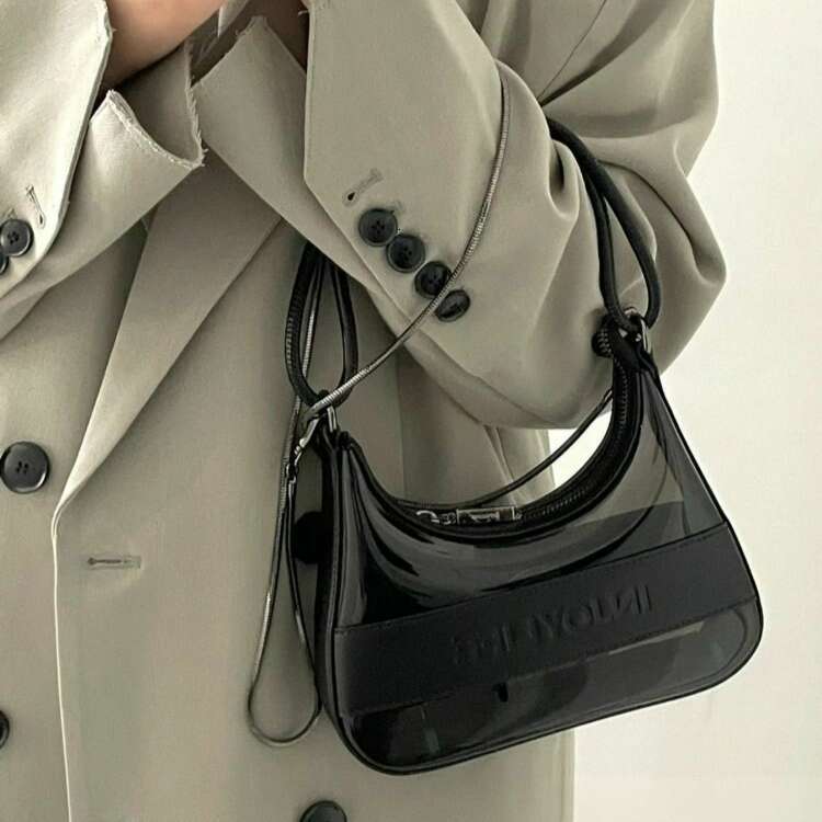 Transparent Jelly for Women 2025 New Spring Summer Fashion Texture Design Niche Versatile Chain Crossbody Bag